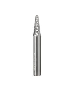 Amana Tool BURS-212, SL-1DC 1/4" x 5/8" x 1/4" Radius Cone Shape Double Cut Burr Bit