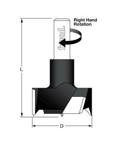 Freud CB30057R, 30mm x 57.5mm x 10mm RH Cylinder Hinge Boring Bit