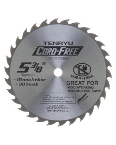 Tenryu CF-13530W 5-3/8" Cord-Free Series Saw Blade