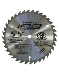 Tenryu CF-14036W 5-1/2" Cord Free Saw Blade