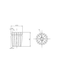 CNC Spring Collets for ER32 Nut