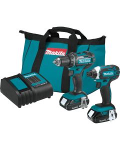 Makita CT225SYX, 18V LXT 1.5Ah Lithium‑Ion Compact Cordless 2‑Pc. Combo Kit