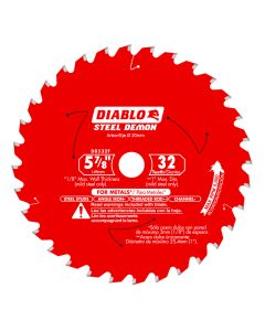 Diablo Tools D0532F, Steel Demon 5-7/8" x 32T Saw Blade for Medium Metal