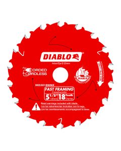 Diablo Tools D055018WMX, 5-1/2" x 18T Saw Blade for Wood