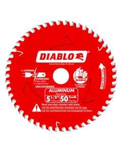 Diablo Tools D055050NMX, 5-1/2" x 50T Saw Blade for Aluminum & Non-Ferrous Metals