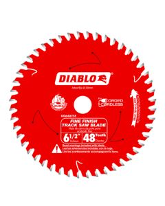 Diablo Tools D0648TSF, 6-1/2" x 48T x 20mm Tracksaw Blade