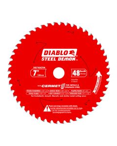 Diablo Tools D0748CFM, Steel Demon 7" x 48T Saw Blade for Medium Metal
