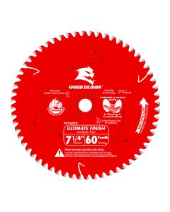 Diablo Tools D0760UX, Wood Demon 7-1/4" x 60T Saw Blade  for Wood