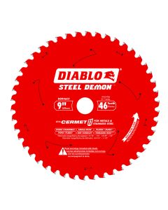 Diablo Tools D0946CF, Steel Demon 9" x 46T Cermet II Saw Blade for Medium Metal