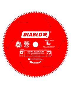 Diablo D1272N 12" x 1" x 72T NON-FRRS Saw Blade for Thick Aluminum