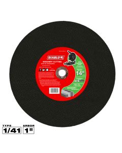 Diablo Tools DBD140109A01C, 14" x 7/64" x 1" Type 1 Chop Saw Masonry Cut-Off Disc