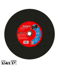 Diablo Tools DBD140125A01F, 14" x 1/8" x 1" Type 1 Metal Cut-Off Disc