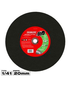 Diablo Tools DBD140125G01C, 14" x 1/8" x 20mm Type 1 High Speed Masonry Cut-Off Disc