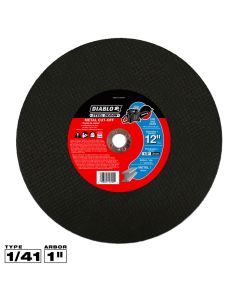 Diablo Tools DBDS12125A01F, 12" x 1/8" x 1" Type 1 SD High Speed Metal Cut-Off Disc