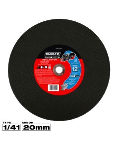 Diablo Tools DBDS12125G01F, 12" x 1/8" x 20mm Type 1/41 SD High Speed Metal Cut-Off Disc