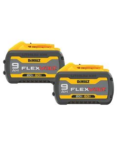 DeWalt DCB609-2 FlexVolt 20V and 60V Max 9 Ah Lithium Ion Battery Pack, 2 Piece