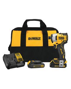 DeWalt DCF809C2 Atomic 1/4" 20V Max Cordless Compact Impact Driver Kit