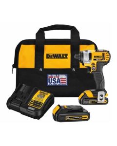 DeWalt DCF885C2 1/4" 20V Max 1.5 Ah Cordless Impact Driver Kit
