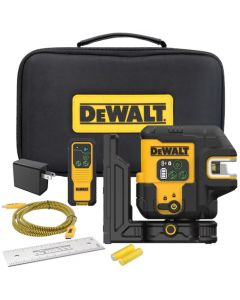 DeWalt DCLE14221G, USB-C Green 2-Spot & Crossline Laser Kit