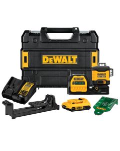 DeWalt DCLE34030G XR 20V Max 3 x 360 Degree Green Laser Kit