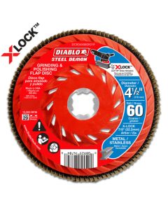 Diablo Tools DCX045060X01F, 4-1/2" 60G X-Lock Flap Disc, 1/Pack