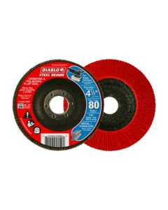 Diablo Tools DCX045080N01F, 4-1/2" 80G Steel Demon Flap Disc, 1/Pack
