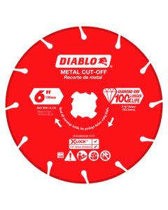 Diablo Tools DDX060DIA101F, 6" X-Lock Diamond Rimmed Metal Cut-Off Disc