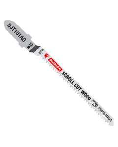 Freud Diablo DJT101AO5 3‑1/4" x 20T High Carbon Steel T‑Shank Jig Saw Blade for Scroll Cuts in Wood