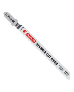 Freud Diablo DJT101BR5 4" x 10T High Carbon Steel T‑Shank Jig Saw Blade for Reverse Cuts in Wood