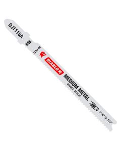 Freud Diablo DJT118A5 3‑5/8" x 17/24T High Speed Steel T‑Shank Jig Saw Blade for Medium Metal