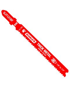 Freud Diablo DJT121BF5 3‑3/8" x 12T Bi‑Metal T‑Shank Jig Saw Blade for Thick Metal