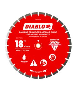 Diablo Tools DMADA1800, 18" Diamond Segmented Blade for Asphalt
