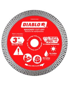 Freud DMADC0300 Diablo 3" Diamond Continuous Rim Cut-Off Disc