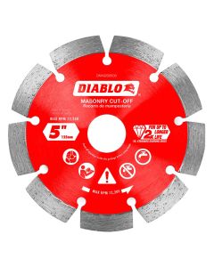 Freud Diablo DMADS0500 5" Diamond Segmented Cut‑Off Discs for Masonry
