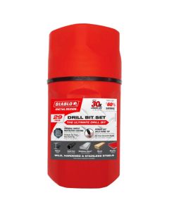 Diablo Tools DMD-T29, 29-Piece Metal Demon Drill Bit Set