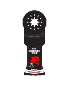 Freud Diablo DOS125BW3 1‑1/4" Starlock Bi‑Metal Oscillating Blade for Nail‑Embedded Wood