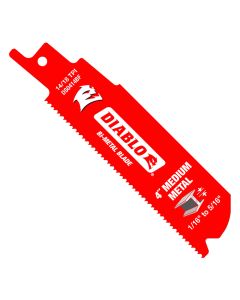 Freud Diablo DS0414BF5 4" Bi‑Metal Reciprocating Blade for Medium Metal Cutting