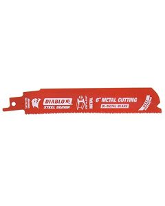 Freud Diablo DS0614BF25 6" Bi‑Metal Reciprocating Blade for Medium Metal Cutting