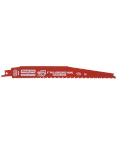 Freud Diablo DS0912BW25 9" Demo Demon Bi‑Metal Reciprocating Blade for Nail Embedded Wood, 25/Pack