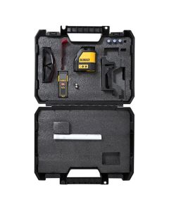 DeWalt DW0886K 65' Red Cross Line Laser Level and Laser Distance Measurer Kit