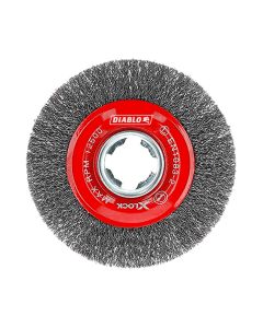 Diablo Tools DWW400XCWC01F, 4" X-Lock Carbon Steel Crimped Wire Wheel