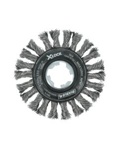 Diablo Tools DWW400XFCS01F, 4" X-Lock Stainless Steel Full Cable Twist Wheel