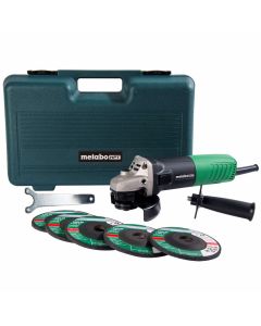 Metabo HPT G12SR4M, 4-1/2" 6.2 Amp Slide Switch Angle Grinder Kit
