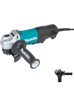 Makita GA4553R, 4‑1/2" Paddle Switch Angle Grinder with Non‑Removable Guard