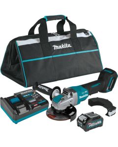 Makita GAG13M1, 40V Max XGT 4‑1/2" / 5" Brushless X‑Lock Paddle Switch Angle Grinder Kit