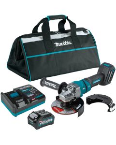 Makita GAG14M1, 40V Max XGT 4‑1/2" / 6" Brushless Paddle Switch Angle Grinder Kit