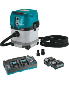 Makita GCV04PMX, 40V Max XGT 4.0Ah 4Gal BL Hepa Filter Dry Dust Extractor Kit
