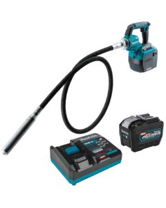 Makita GRV02L1, 40V Max XGT 8' 8.0Ah Brushless Concrete Vibrator Kit
