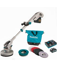 Makita GSP01M1, 40V Max XGT 4.0Ah Brushless Telescoping 8" Polisher & Scrubber Kit