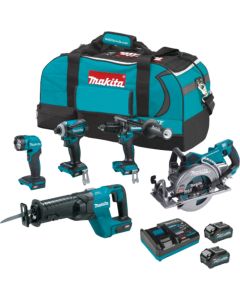 Makita GT500M, 40V Max XGT 4.0Ah Brushless Cordless 5‑Piece Combo Kit